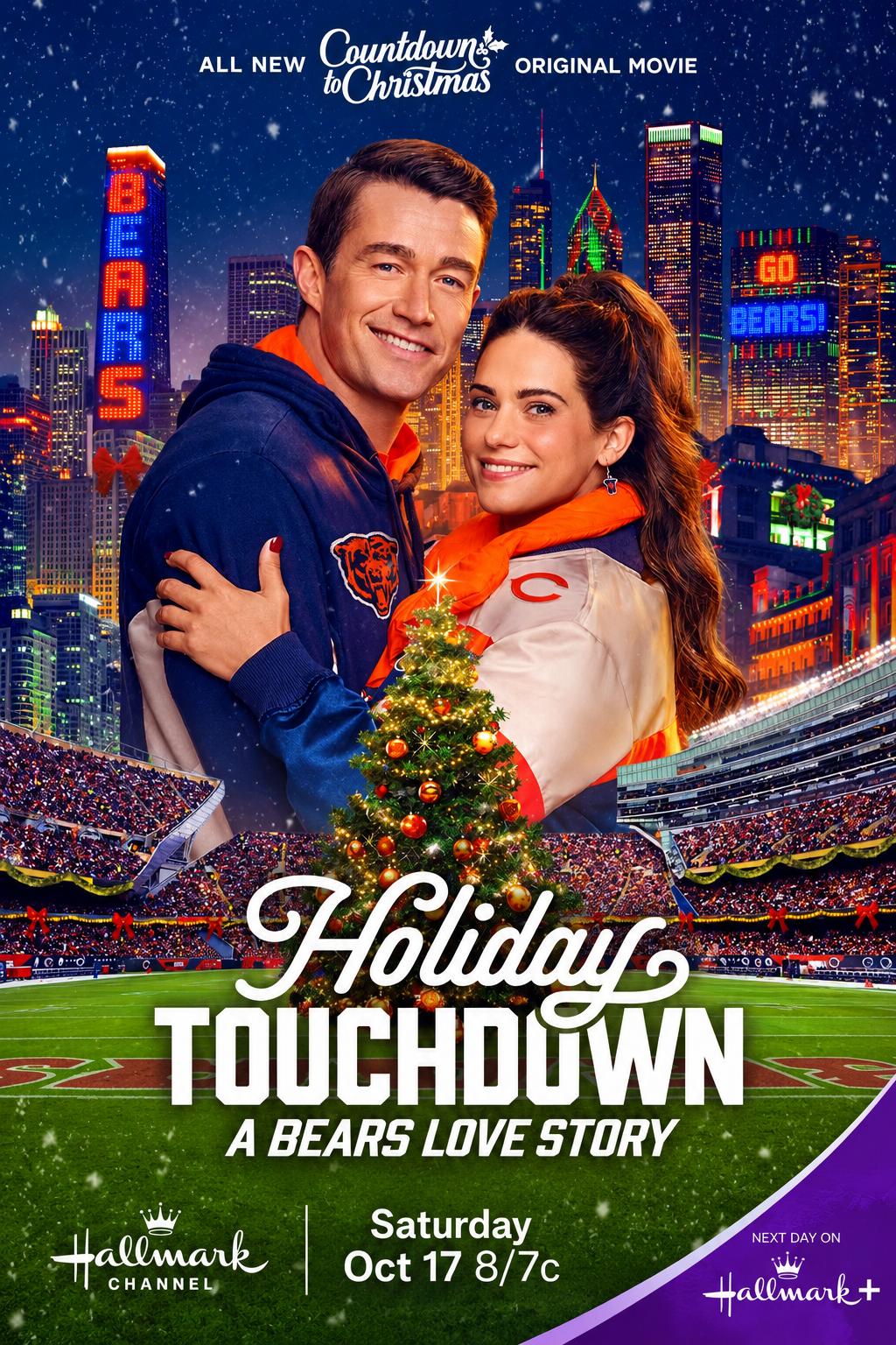 Holiday Touchdown: A Bears Love Story (2026) DVD with Lyndsy Fonseca & Robert Buckley in a DVD CASE with COVER ART