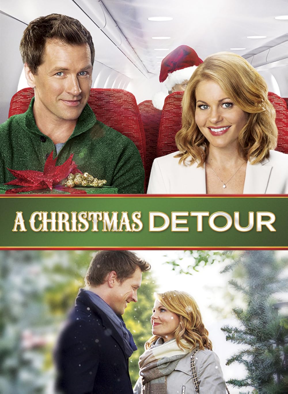 A Christmas Detour (2015) DVD with Candace Cameron Bure & Paul Greene in a DVD CASE with COVER ART