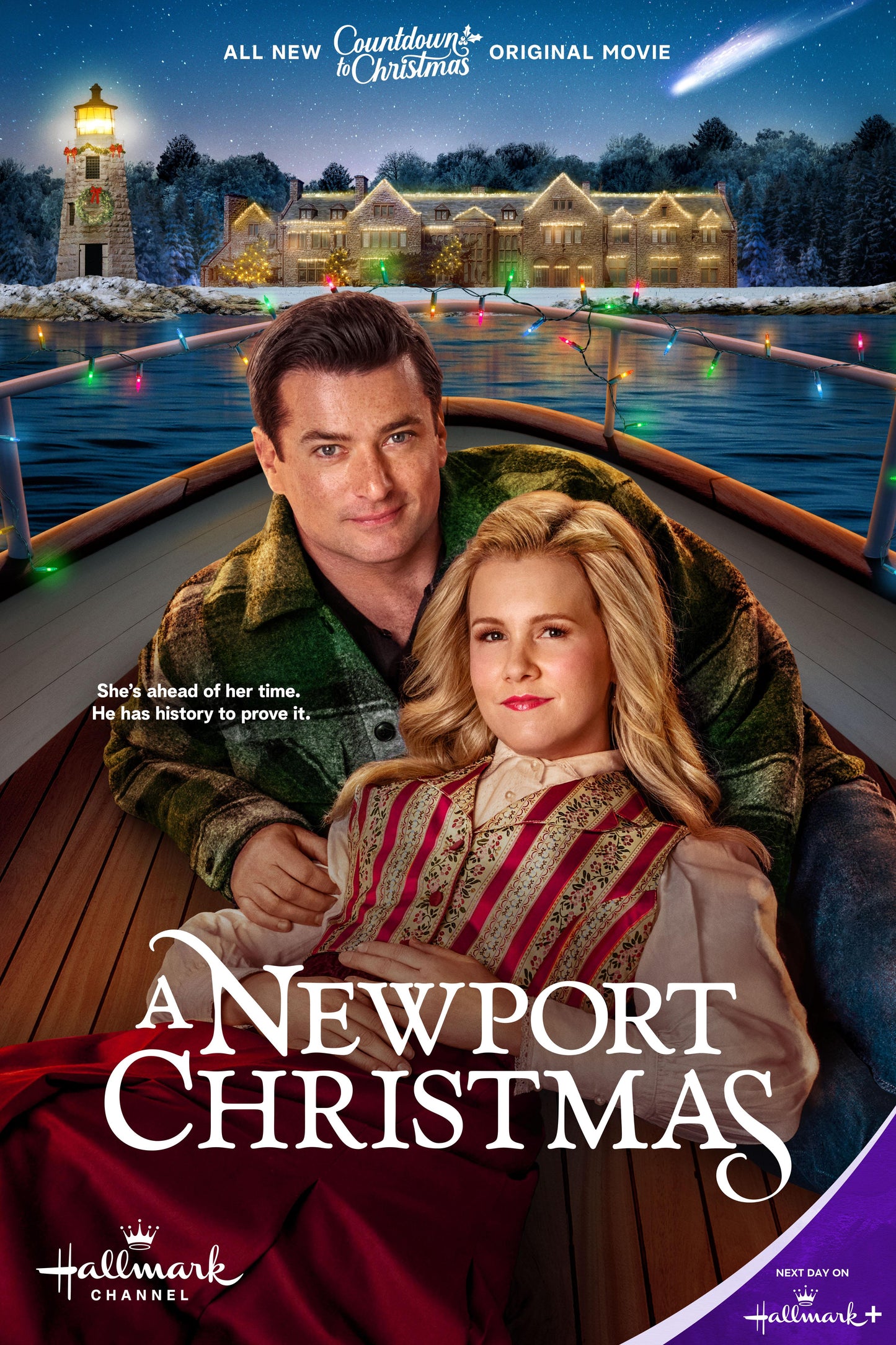 A Newport Christmas (2025) DVD with Gina Clair Mason & Wes Brown in a DVD CASE with COVER ART
