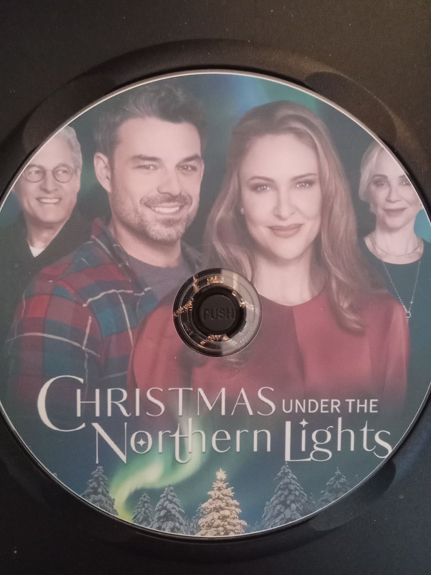 Christmas Under the Northern Lights (2024) DVD with Jill Wagner & Jesse Hutch in a DVD case with artwork