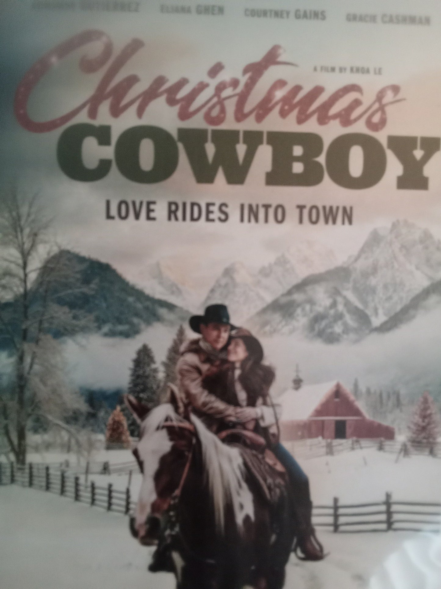 Christmas Cowboy (2024) DVD with Eliana Ghen