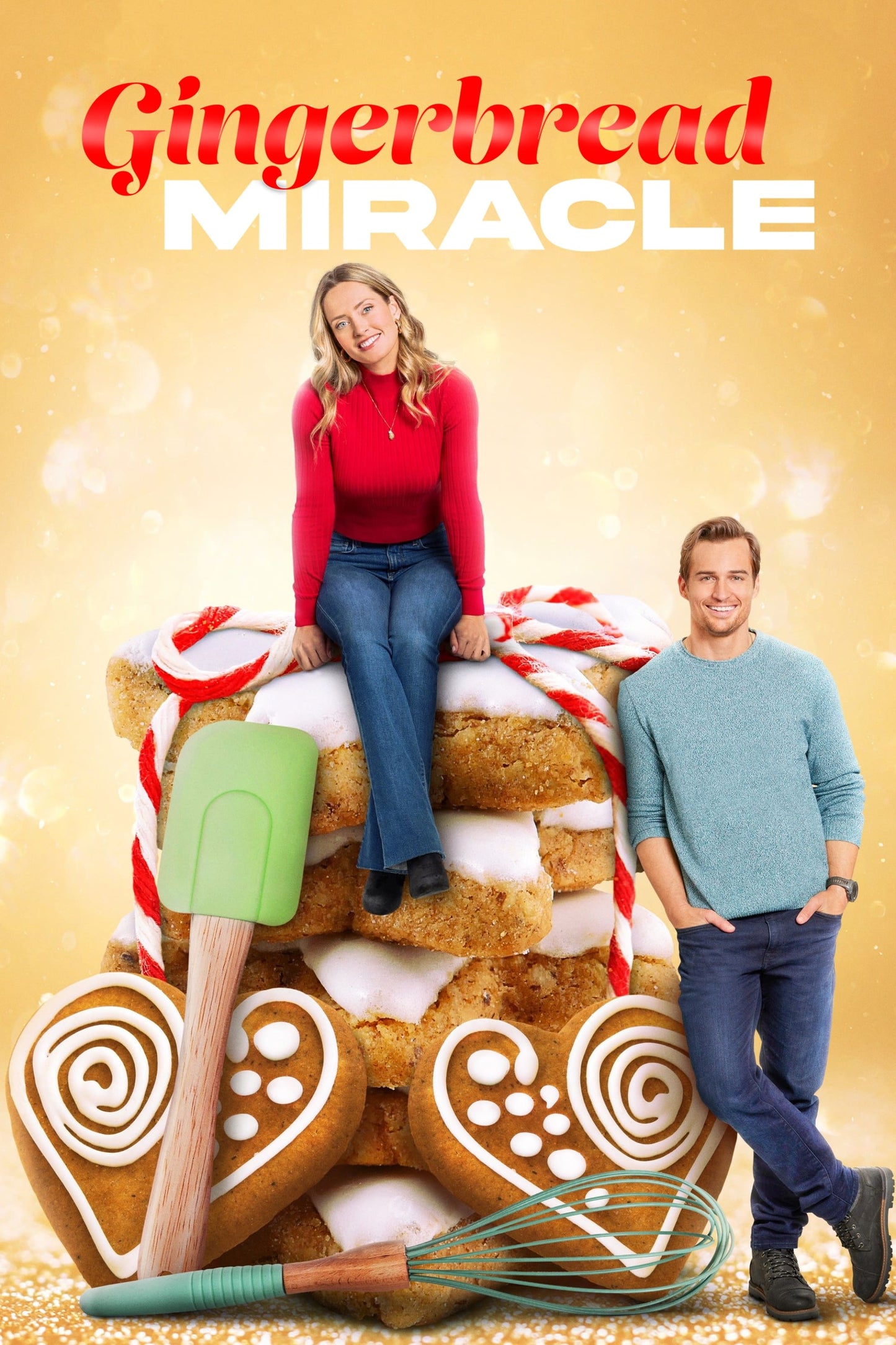 Gingerbread Miracle (2021) DVD with Merritt Patterson in a DVD CASE with COVER ART