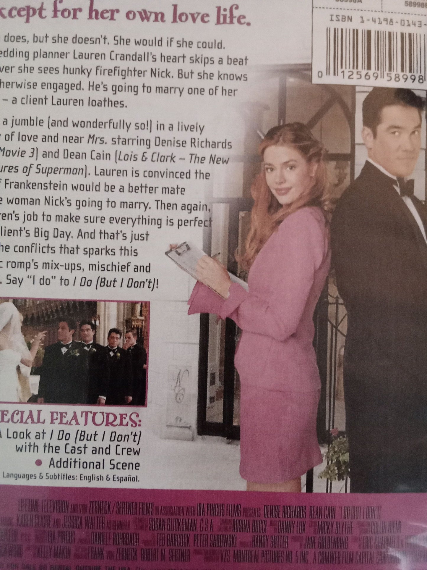 I Do (but I Don't) (2004) DVD with Denise Richards & Dean Cain in DVD case with artwork