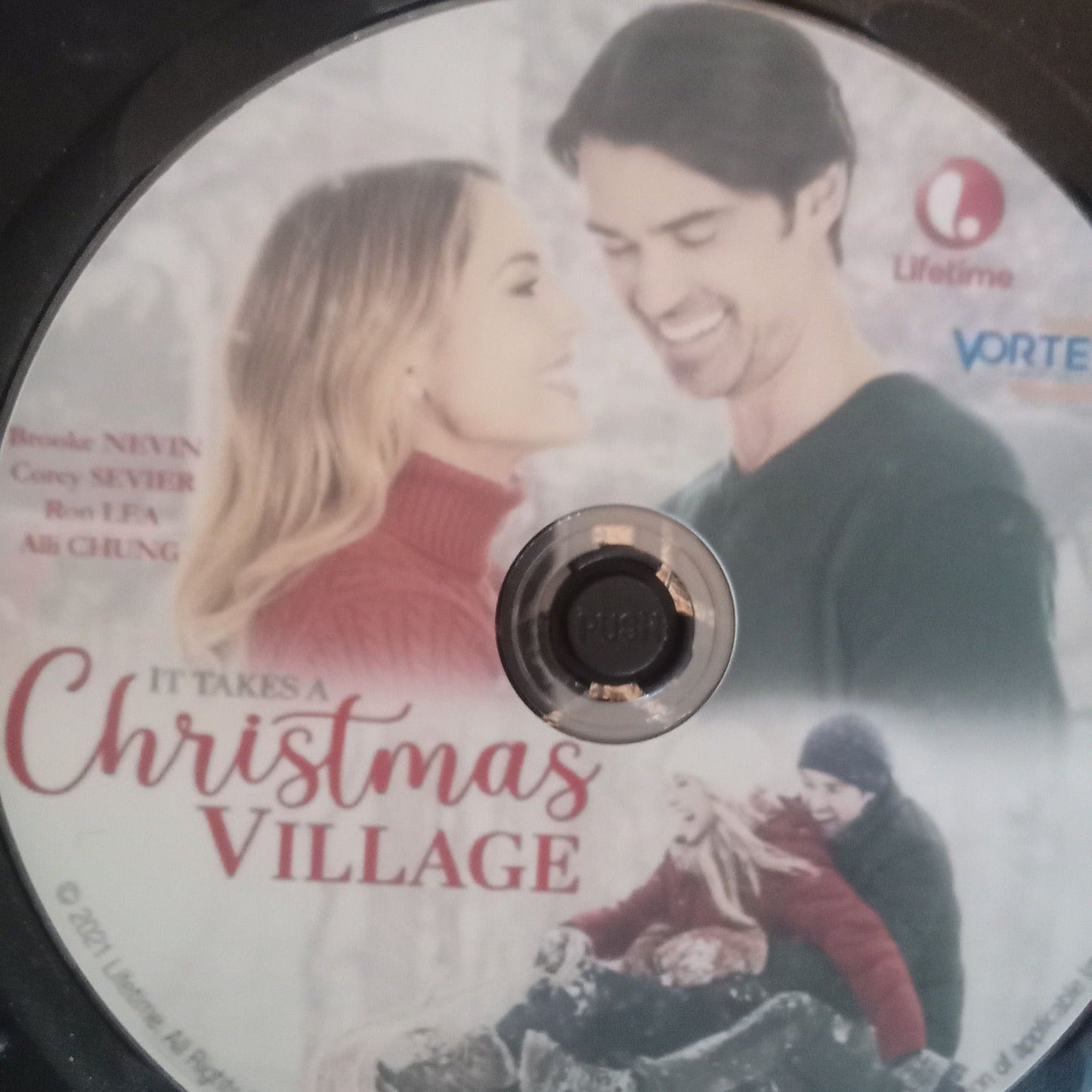 It Takes a Christmas Village (2021) DVD with Brooke Nevin & Corey Sevier