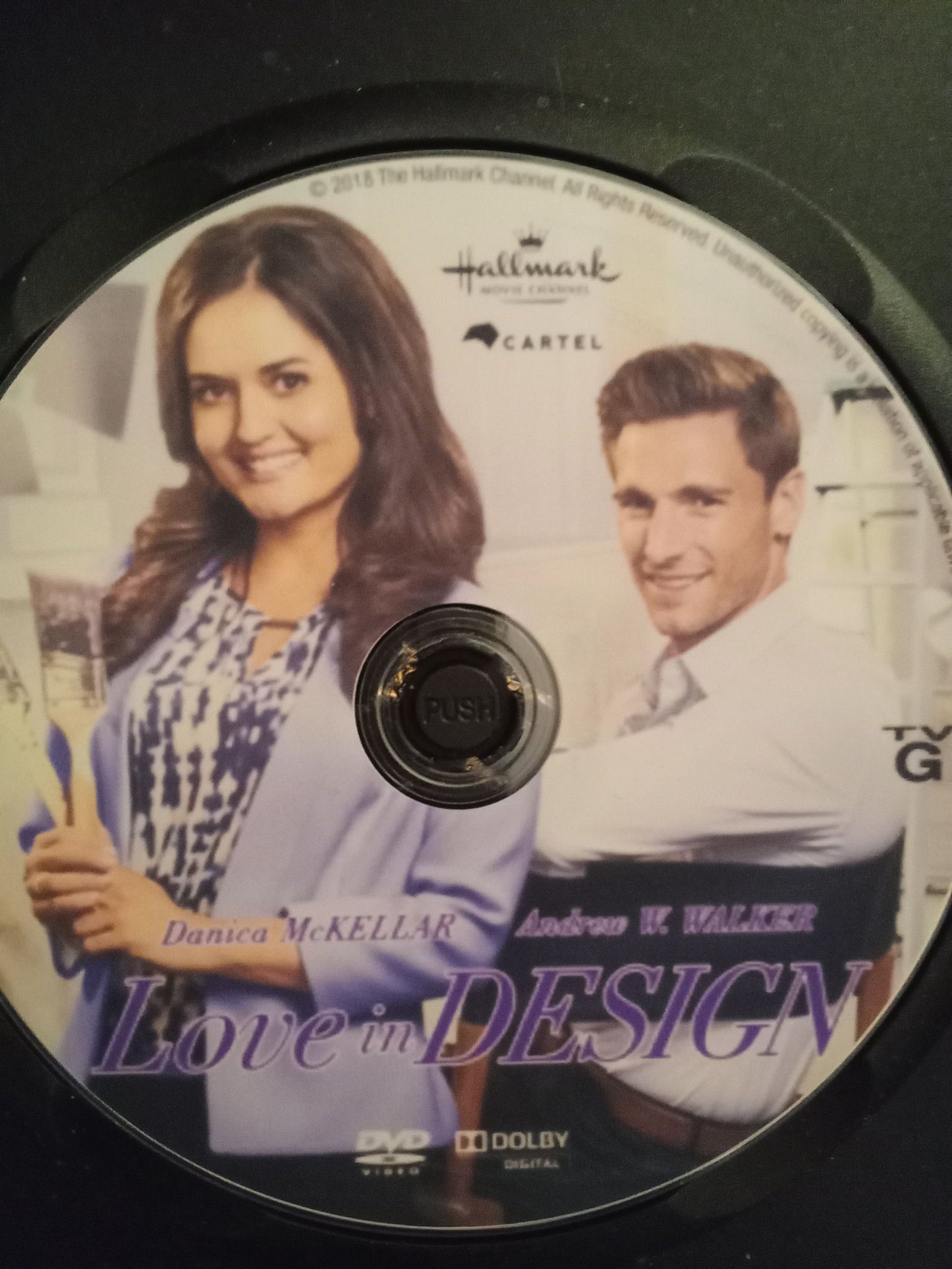 Love in Design (2018) DVD with Danica McKellar & Andrew Walker in a DVD Case with the cover art **SALE**