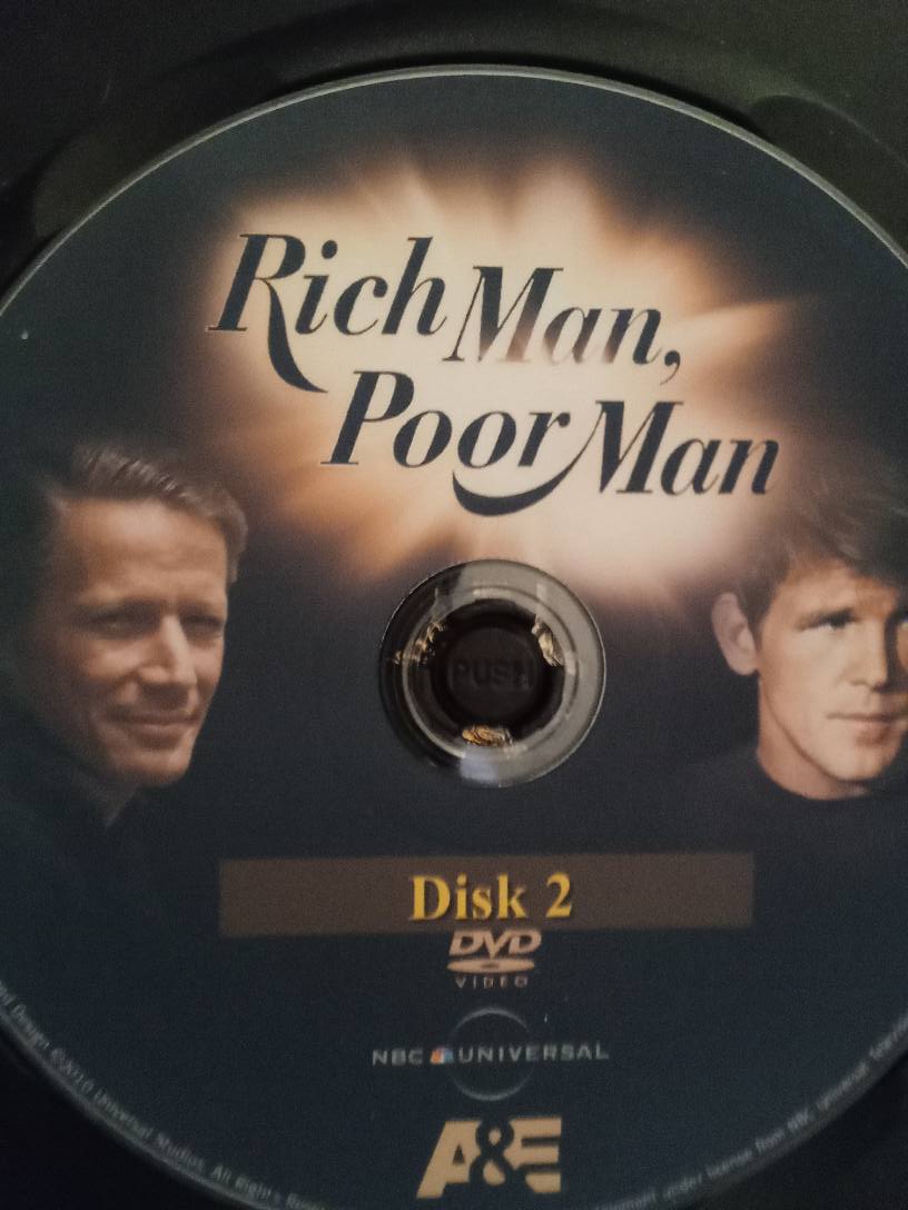 Rich Man Poor Man (1976) DVD with Nick Nolte, Peter Strauss, Susan Blakely (2 DISCS)