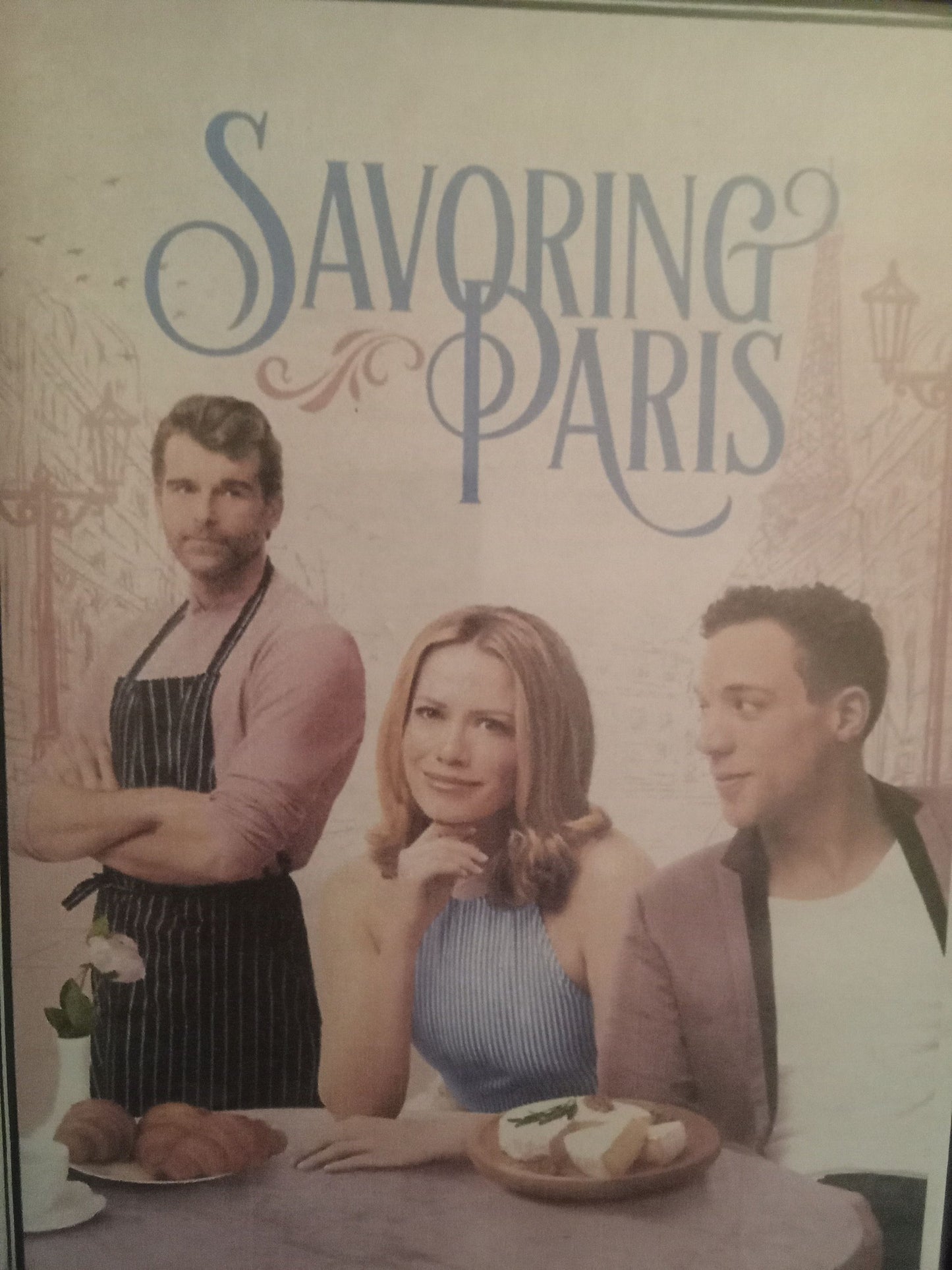 Savoring Paris (2024) DVD with Bethany Joy Lenz in a DVD Case with cover art