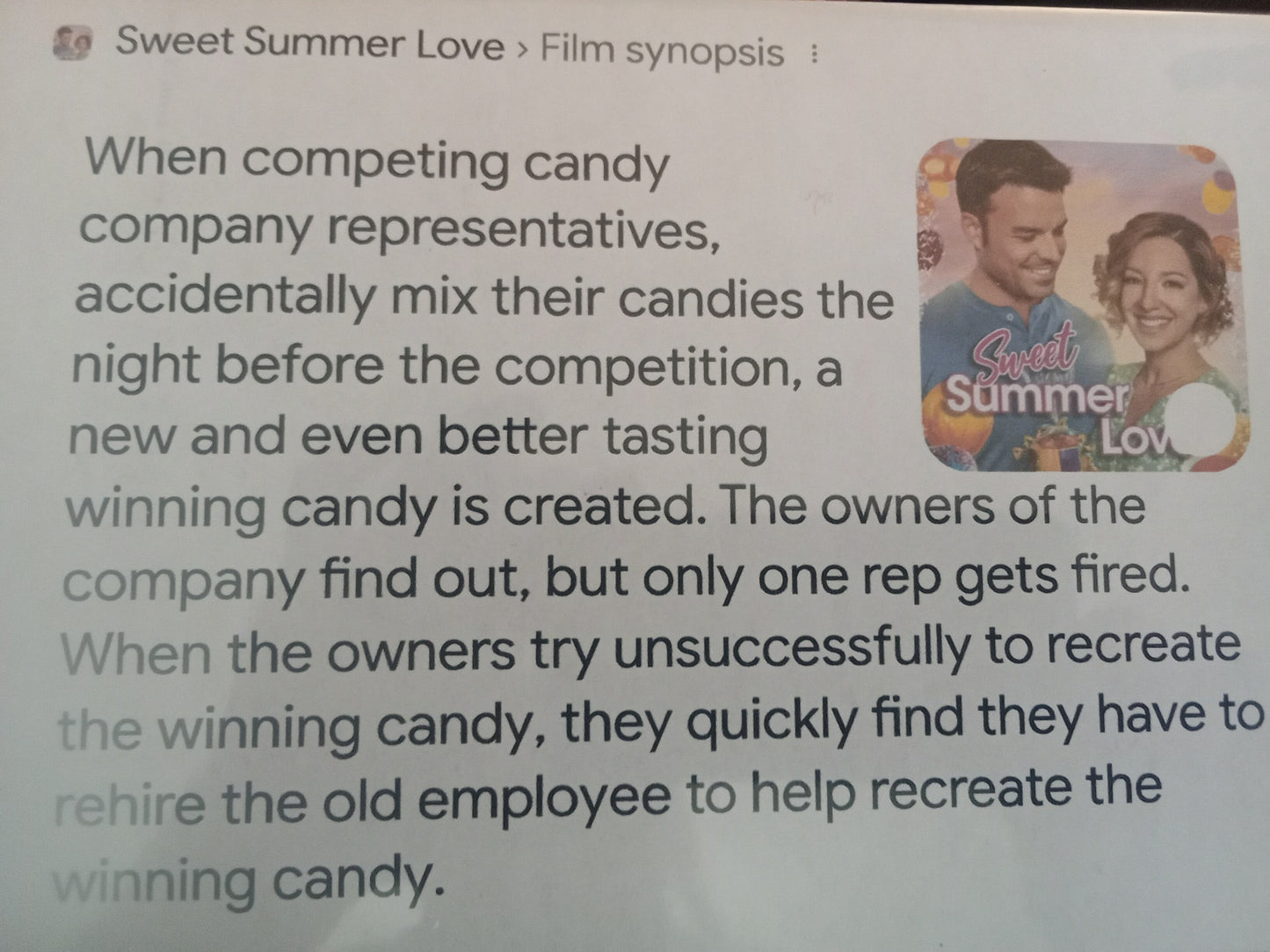 Sweet Summer Love (2024) DVD with Vanessa Lengies & Jesse Hutch in a DVD CASE with COVER ART