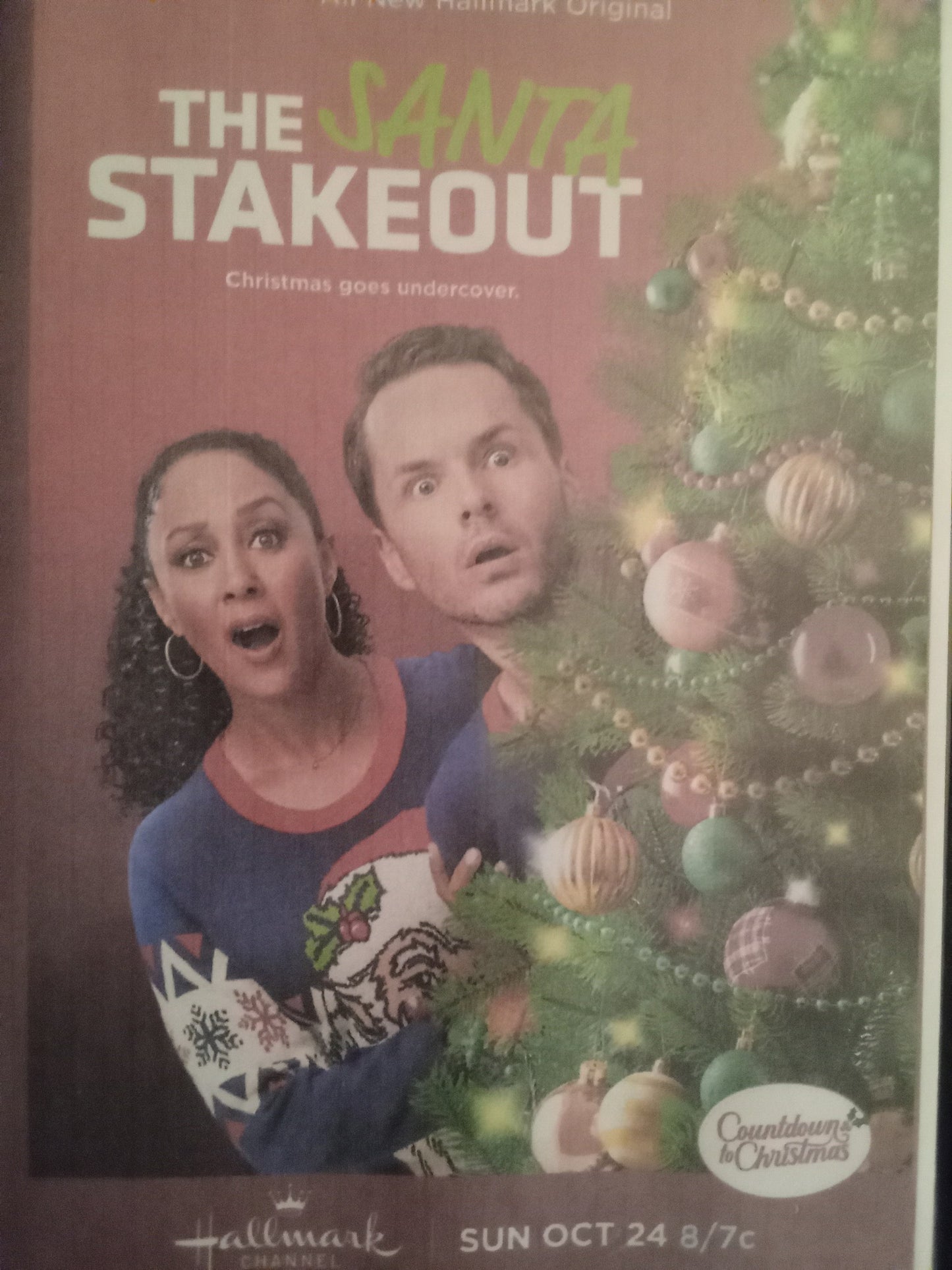 The Santa Stakeout (2021) DVD with Tamera Mowry & Paul Campbell in a DVD CASE with COVER ART
