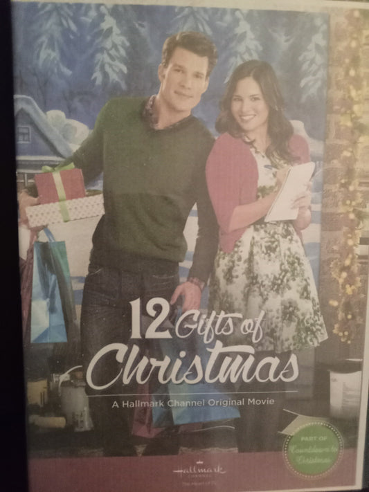 12 Gifts of Christmas (2015) DVD with Aaron O'Connell  **SALE** $14.25 in a DVD CASE with COVER ART
