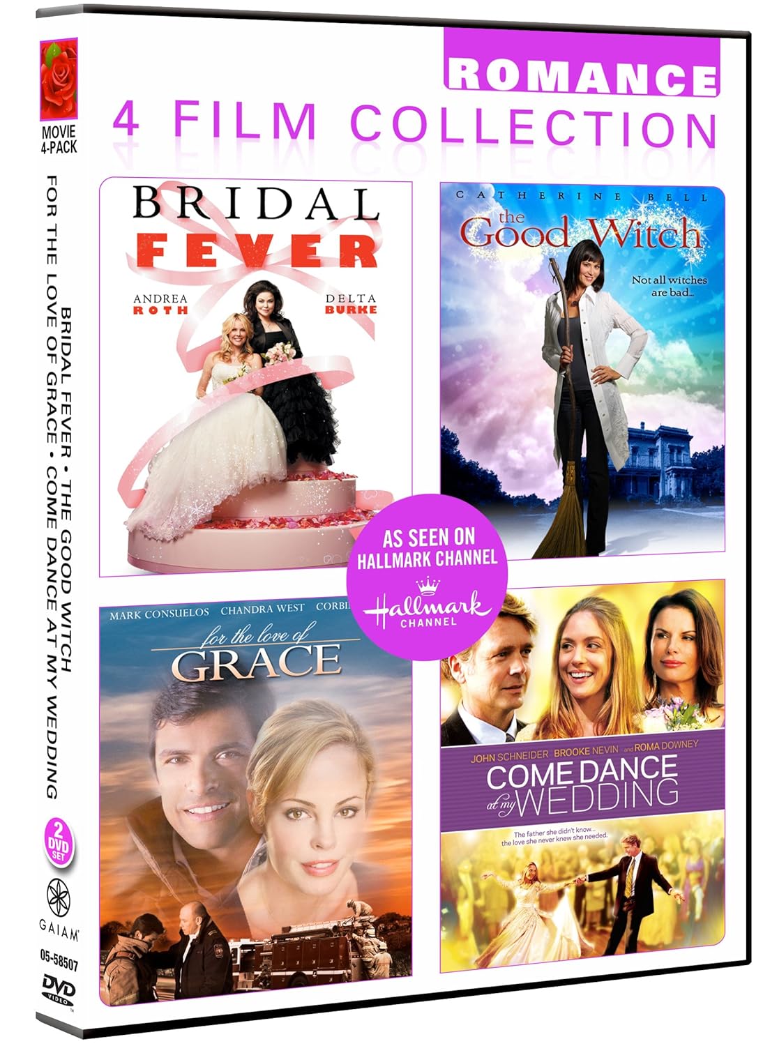 4 FILM Collection (2025) DVD with Good Witch, Bridal Fever & More in a DVD CASE SHRINK WRAPPED