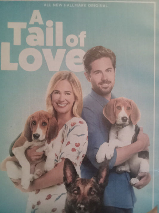 A Tail of Love (2022) DVD with Brittany Bristow & Chris McNally in a DVD case with cover art