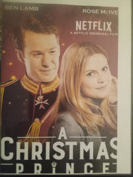 A Christmas Prince (2017) DVD with Rose McIver & Rob Lamb in a DVD CASE with COVER ART  **HUGE CASE SALE**