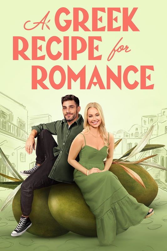 A Greek Recipe for Romance (2024) DVD with Danielle Churchran in a DVD case with the cover art