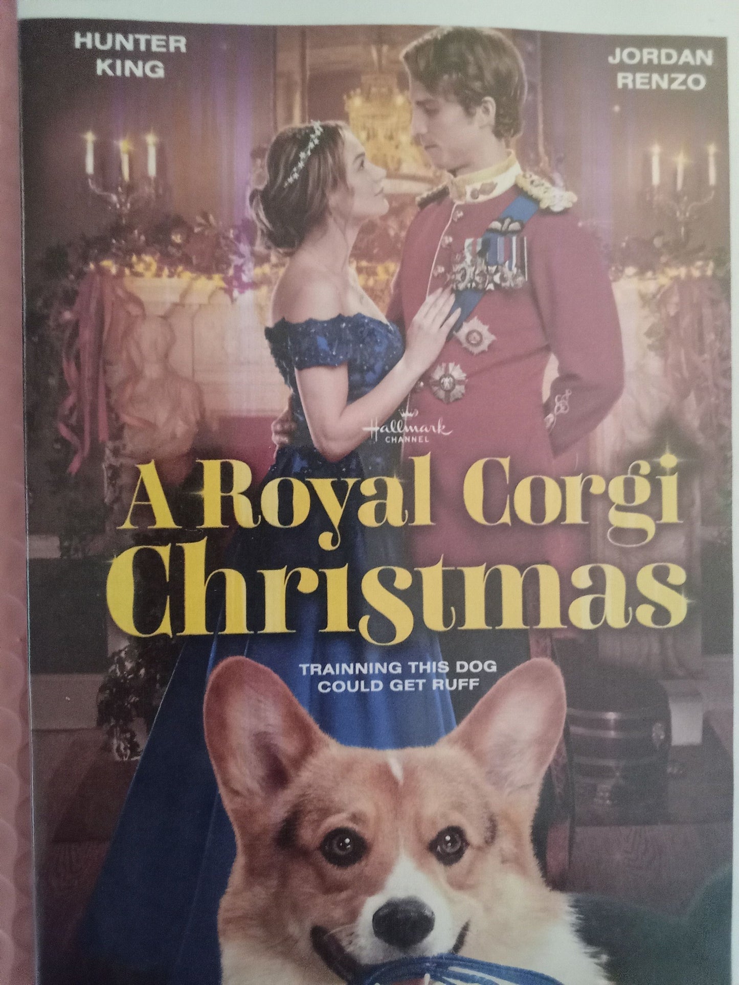 A Royal Corgi Christmas (2022) DVD with Hunter King in a DVD CASE with COVER ART