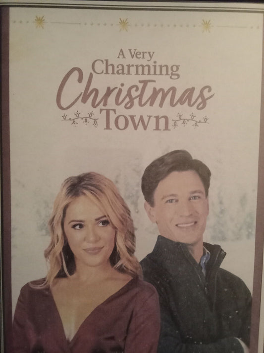 A Very Charming Christmas Town (2020) DVD with Natalie Hall in a DVD Case with cover art