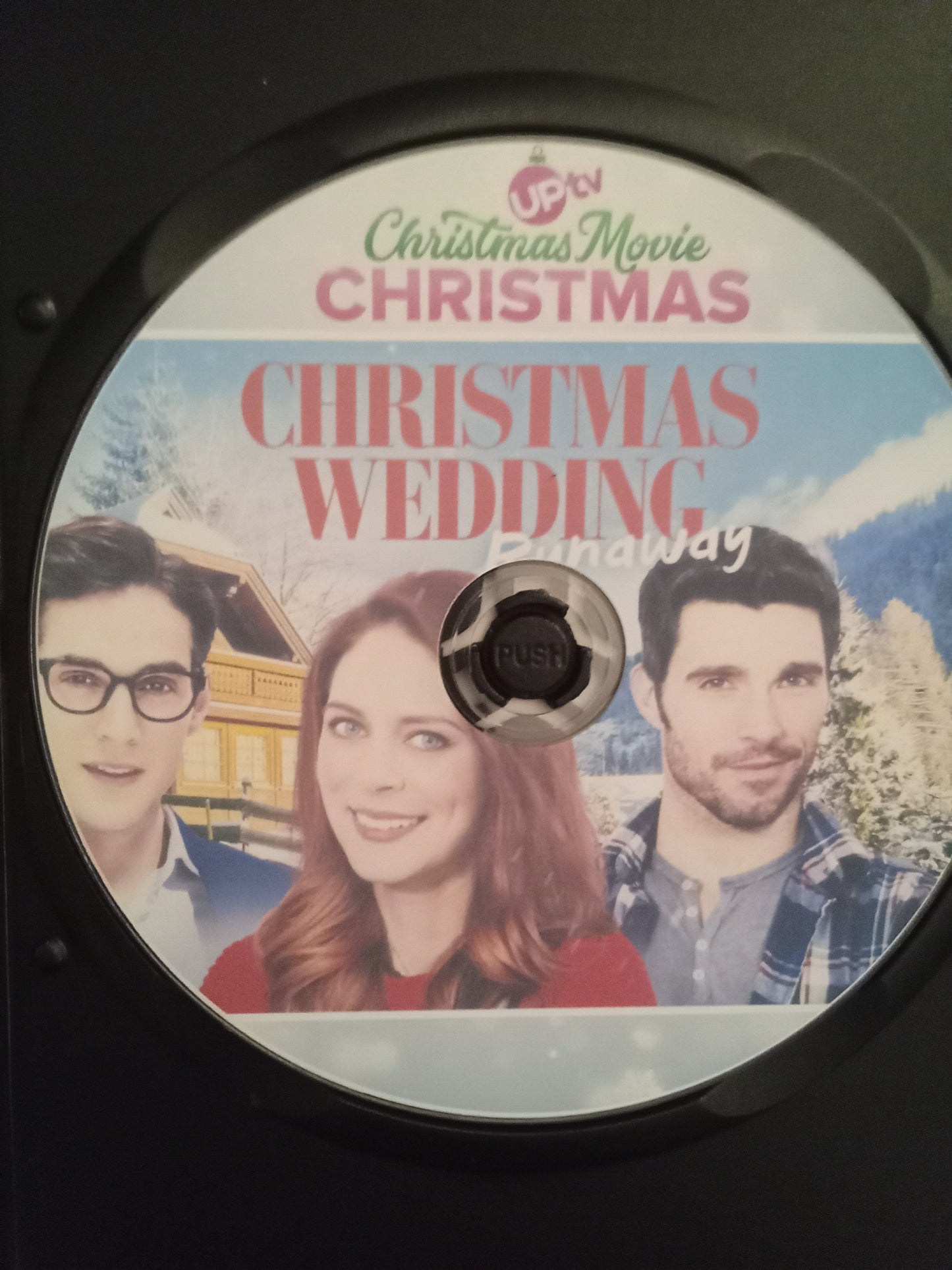 Christmas Wedding Runaway (2018) DVD with Sara Mitch in a DVD Case with the cover art