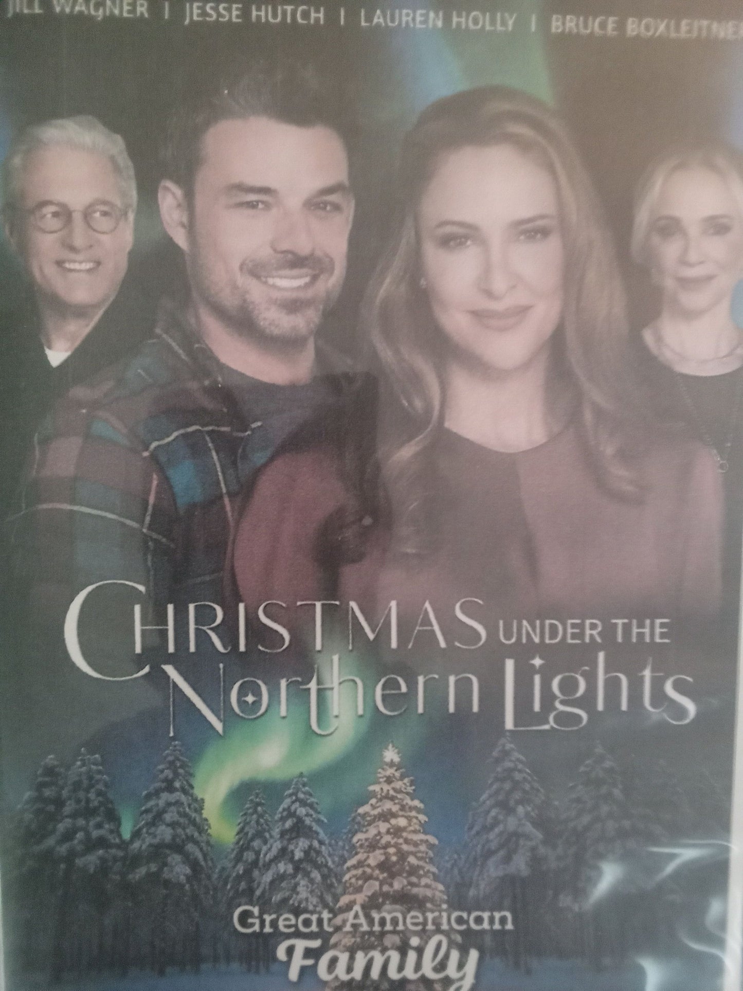 Christmas Under the Northern Lights (2024) DVD with Jill Wagner & Jesse Hutch in a DVD case with artwork