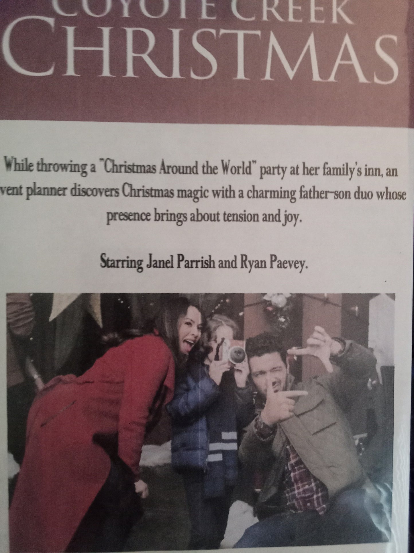 Coyote Creek Christmas (2021) DVD with Ryan Peavey in a DVD case with cover art