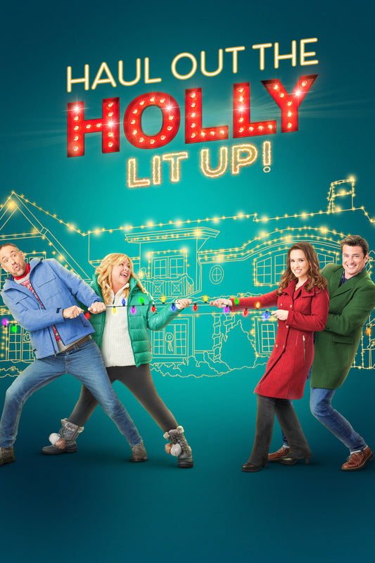 Haul Out the Holly Lit up! (2022) DVD with Lacey Chabert & Wes Brown in a DVD CASE with COVER ART