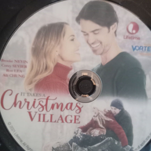 It Takes a Christmas Village (2021) DVD with Brooke Nevin & Corey Sevier