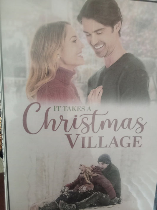 It Takes Christmas Village (2021) DVD with Corey Sevier in a DVD Case with Cover Art