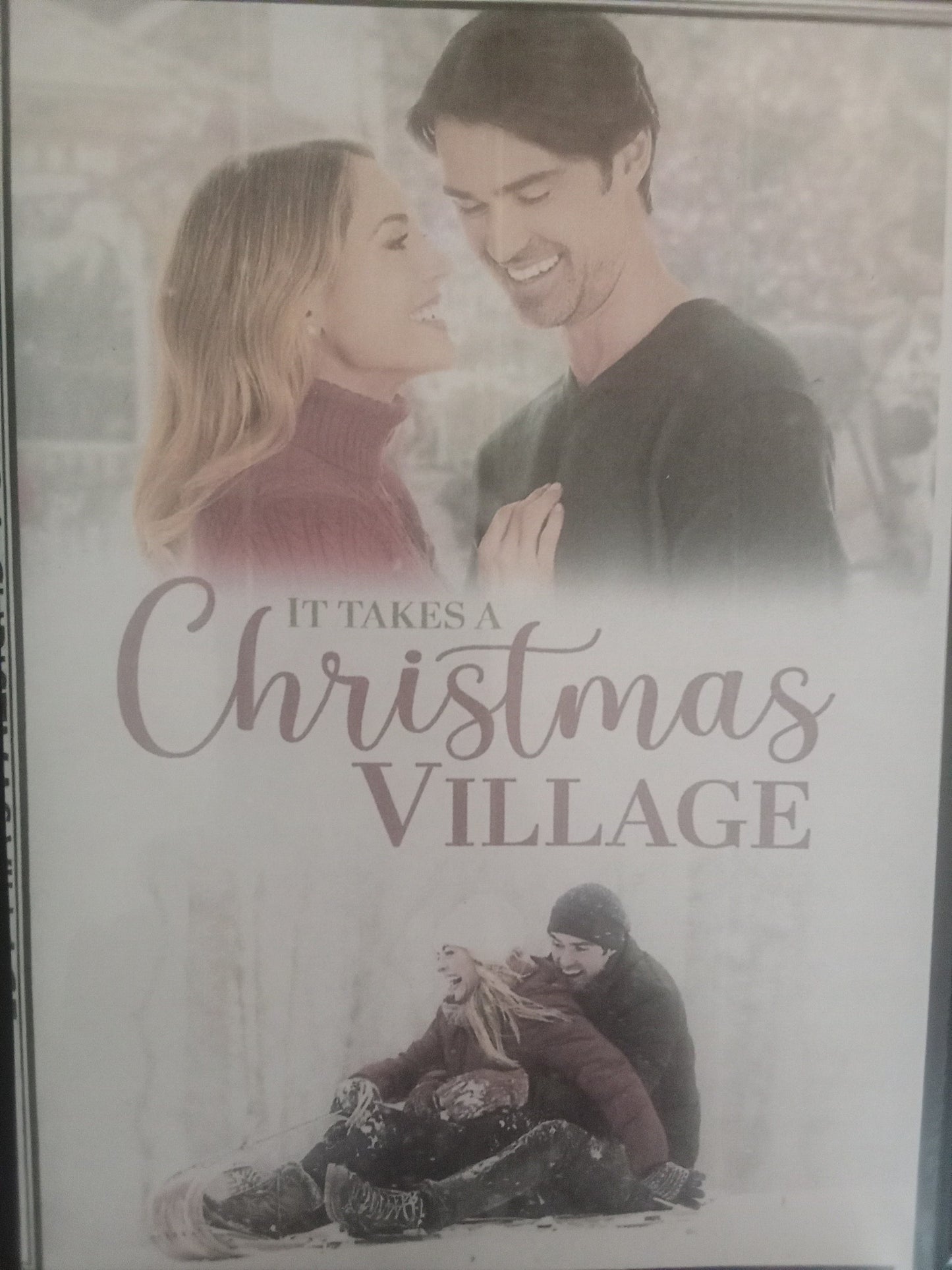 It Takes A Christmas Village (2023) DVD with Corey Sevier in a DVD CASE with COVER ART