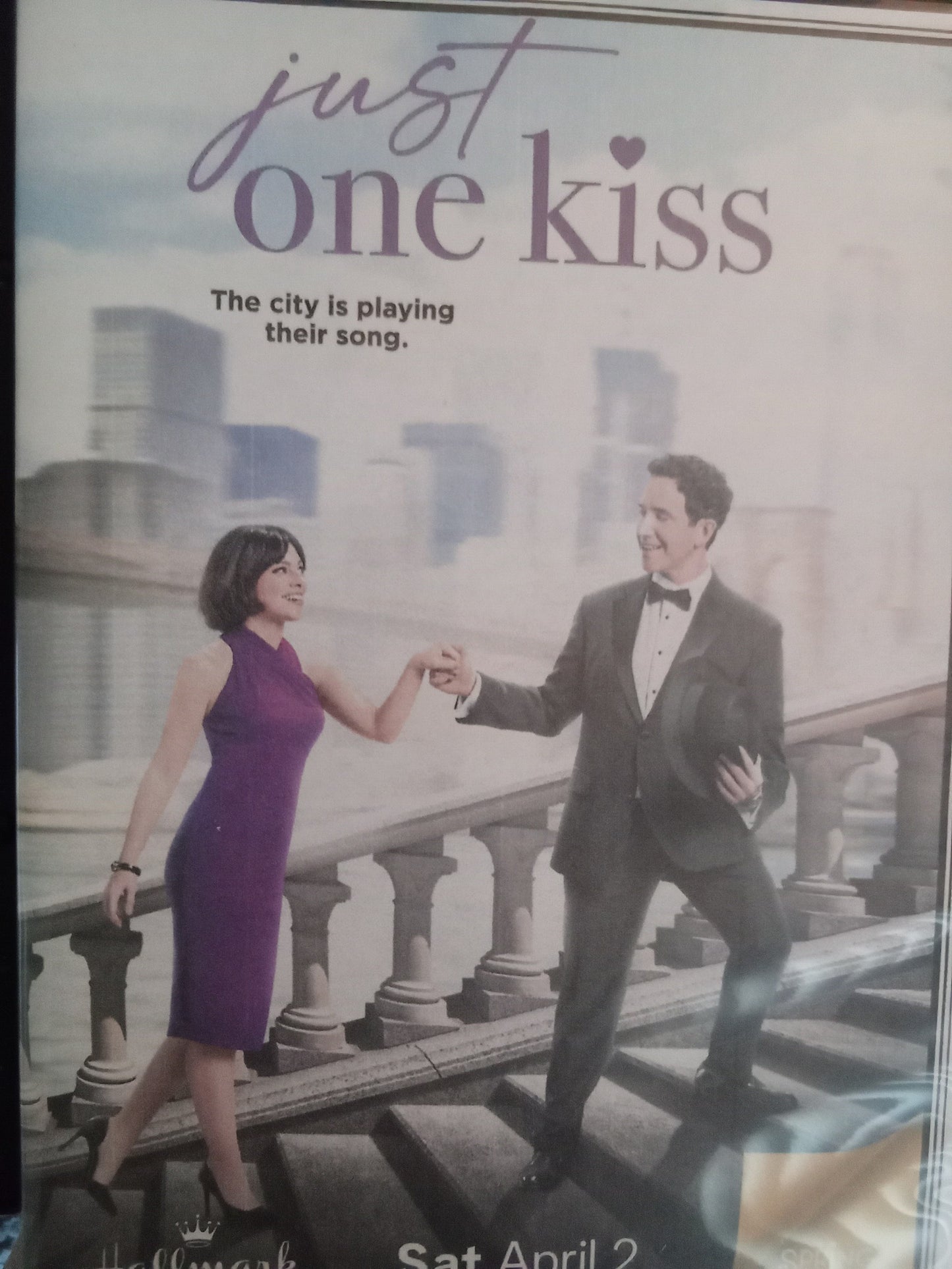 Just One Kiss (2022) DVD with Krysta Rodriguez in a DVD case with cover art