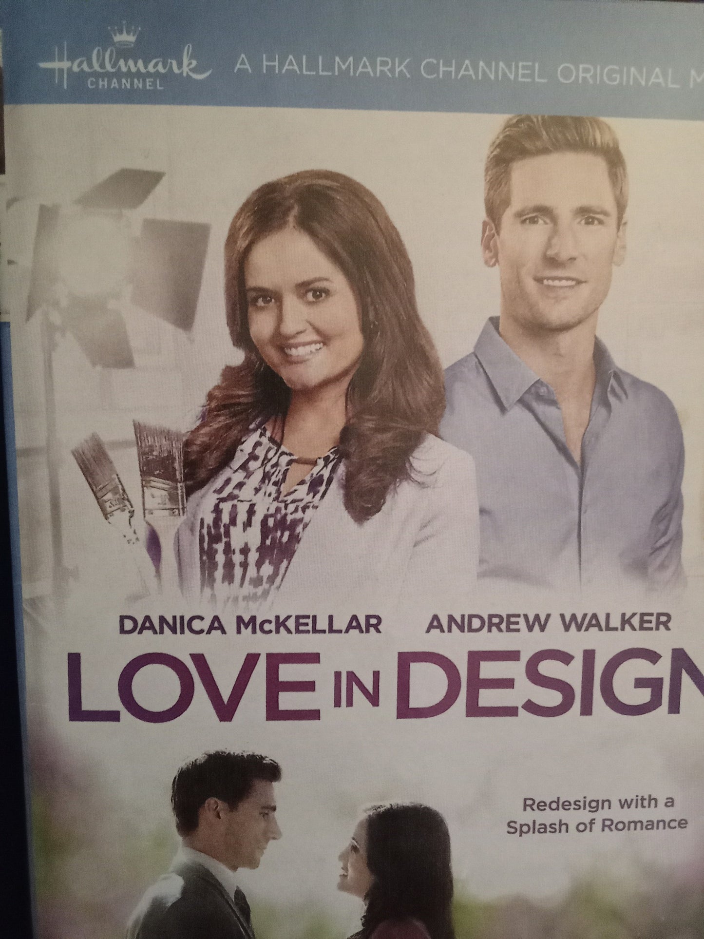 Love in Design (2018) DVD with Danica McKellar & Andrew Walker in a DVD Case with the cover art **SALE**