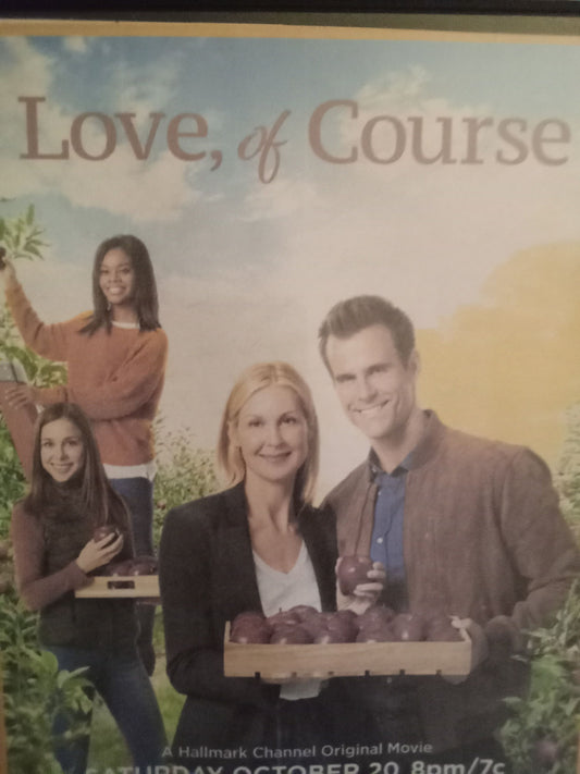 Love, of Course (2018) DVD with Kelly Rutherford & Cameron Mathison in a DVD Case with the cover art