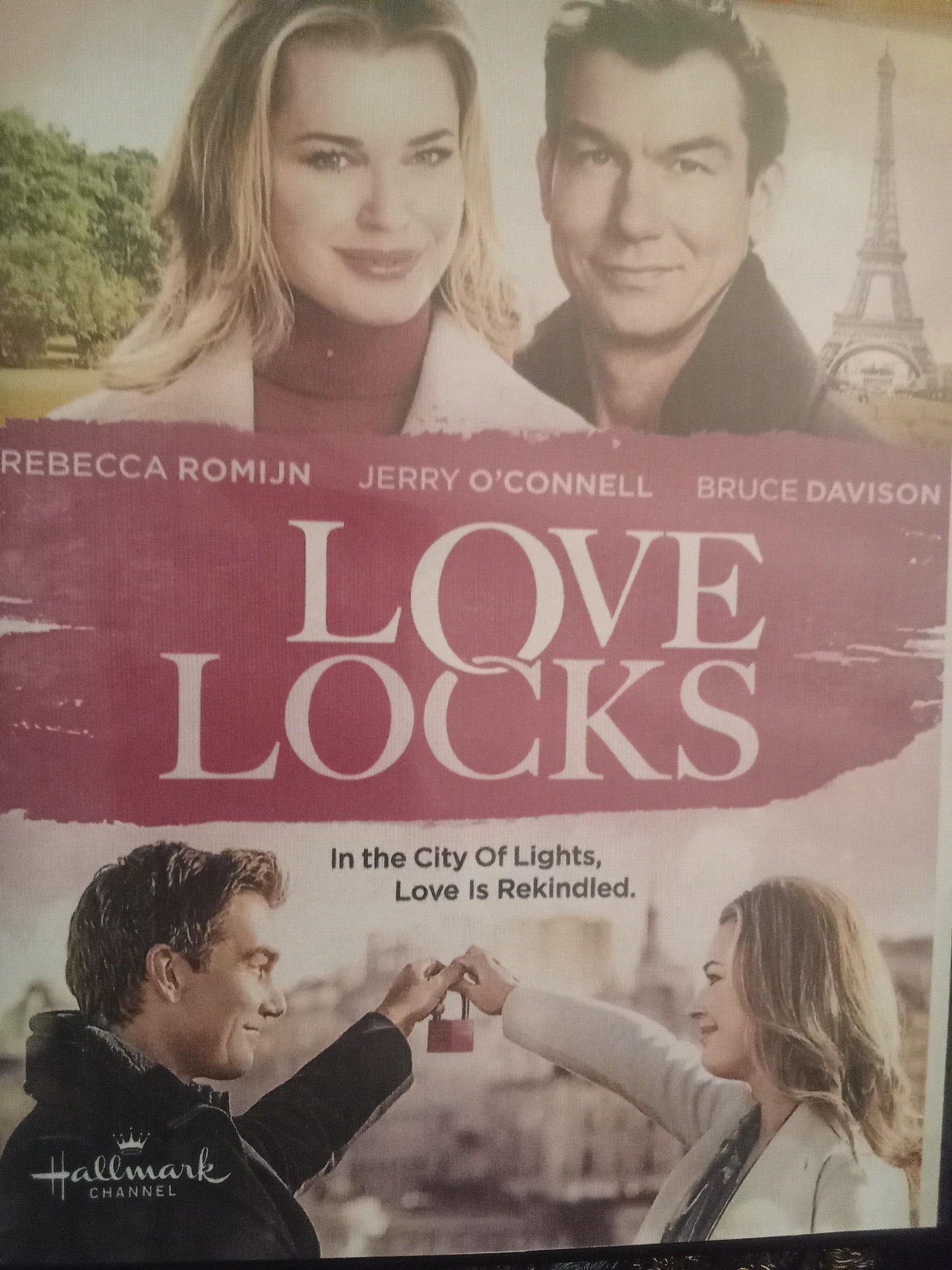 Love Locks (2017) DVD with Rebecca Romijn & Jerry O'Connell in a DVD Case with Cover Art