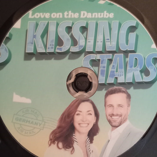 Love on the Danube: Kissing Stars (2024) DVD with Sarah Lancaster in a DVD case with cover art