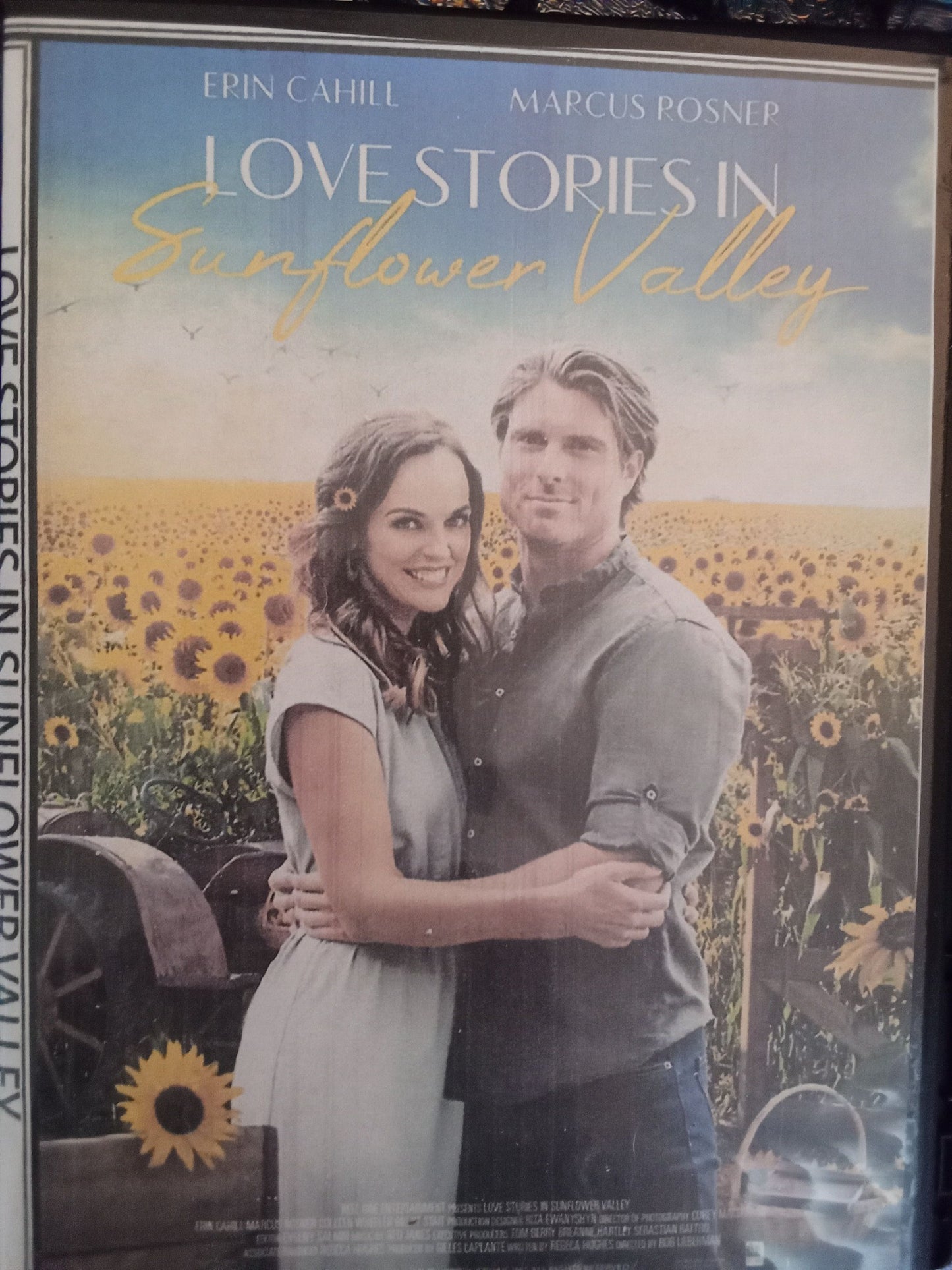 Love in Sunflower Valley (2021) DVD with Erin Cahill & Marcus Rosner in a DVD Case with the cover art