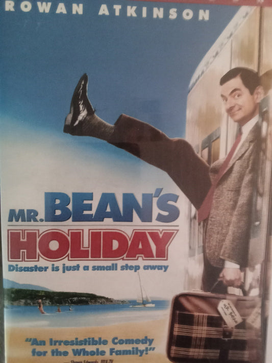 Mr Beans Holiday (2007) DVD with Rowan Atkison in a DVD CASE with COVER ART