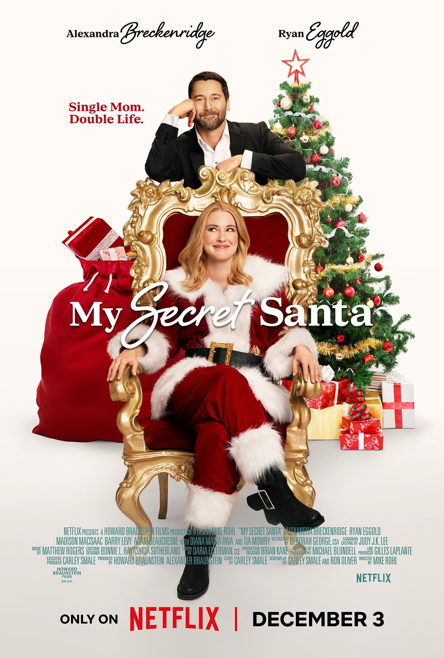 My Secret Santa (2025) DVD with Alexandra Breckenridge, Tia Mowry  in a DVD CASE with COVER ART **SALE $14.75