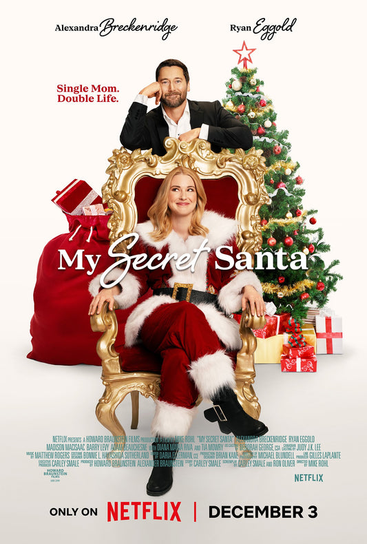 My Secret Santa (2025) DVD with Alexandra Breckenridge, Tia Mowry  in a DVD CASE with COVER ART **SALE $14.75