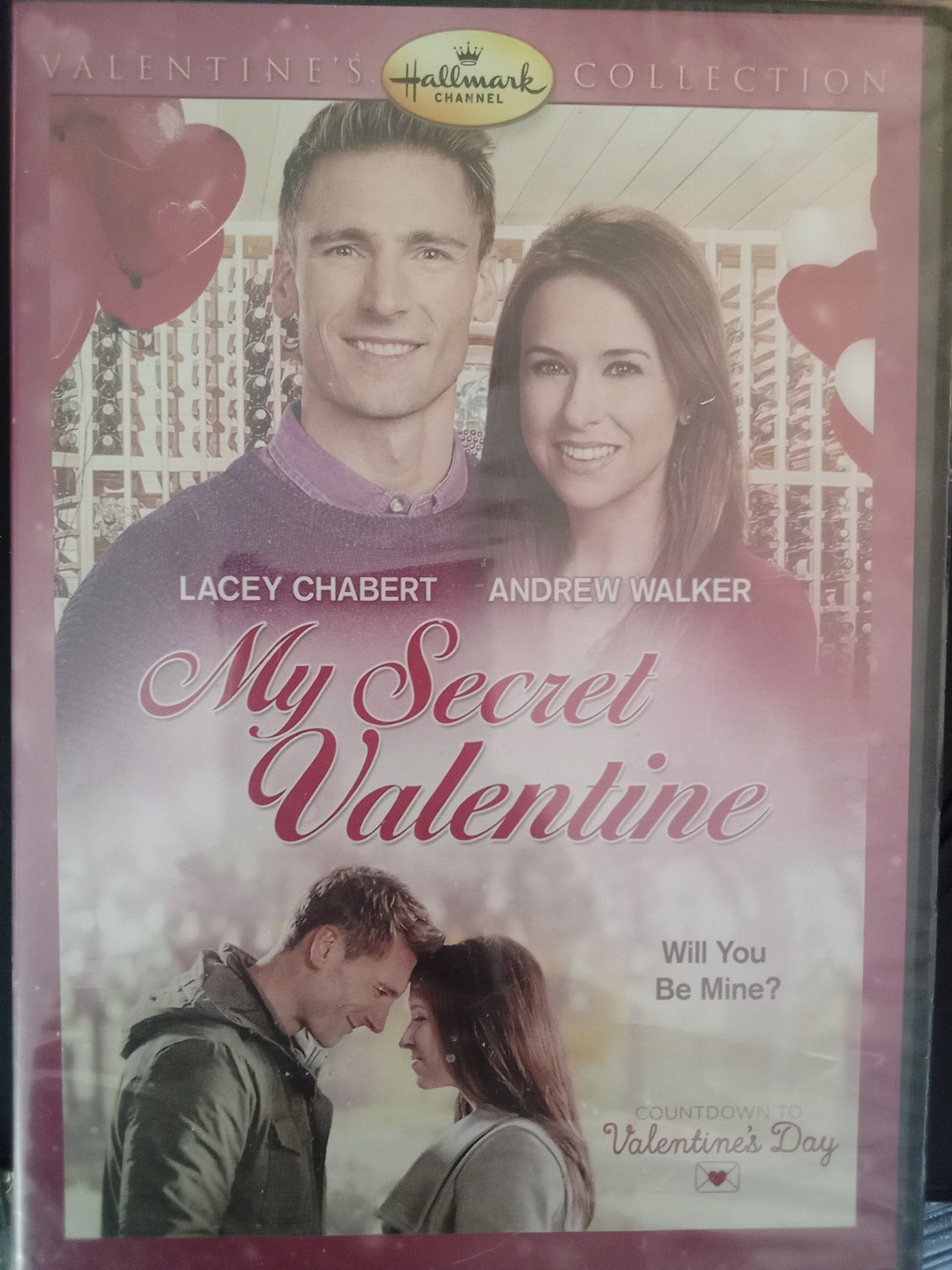 My Secret Valentine (2018) DVD with Lacey Chabert & Andrew Wlaker in a DVD CASE with COVER ART and SHRINK WRAPPED (TOP 25)