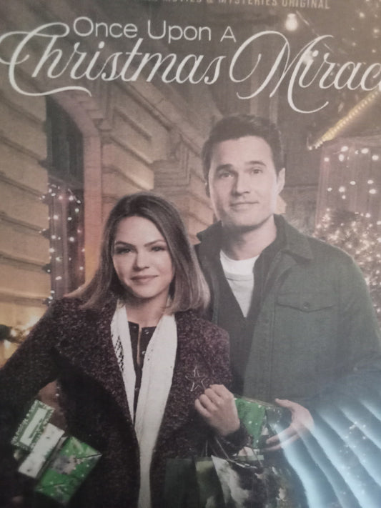 Once Upon A Christmas Miracle (2018) DVD with Aimee Teagarden & Bruce Dalton in a DVD CASE with COVER ART