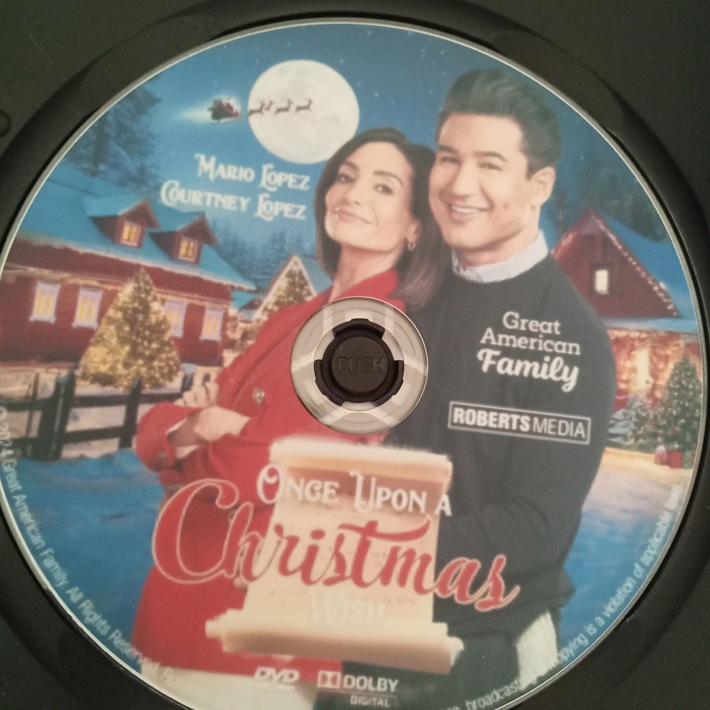 Once Upon A Christmas Wish (2024) DVD with Mario Lopez **Sale**