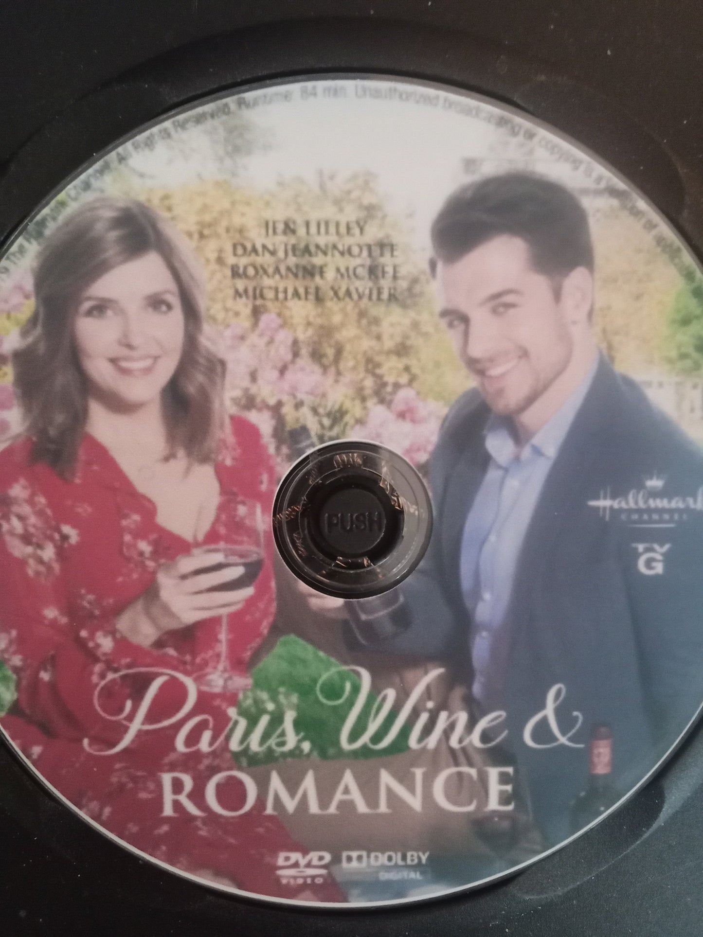 Paris, Wine & Romance (2019) DVD with Jen Lilley & Dan Jeannette in a DVD CASE with COVER ART $14.50