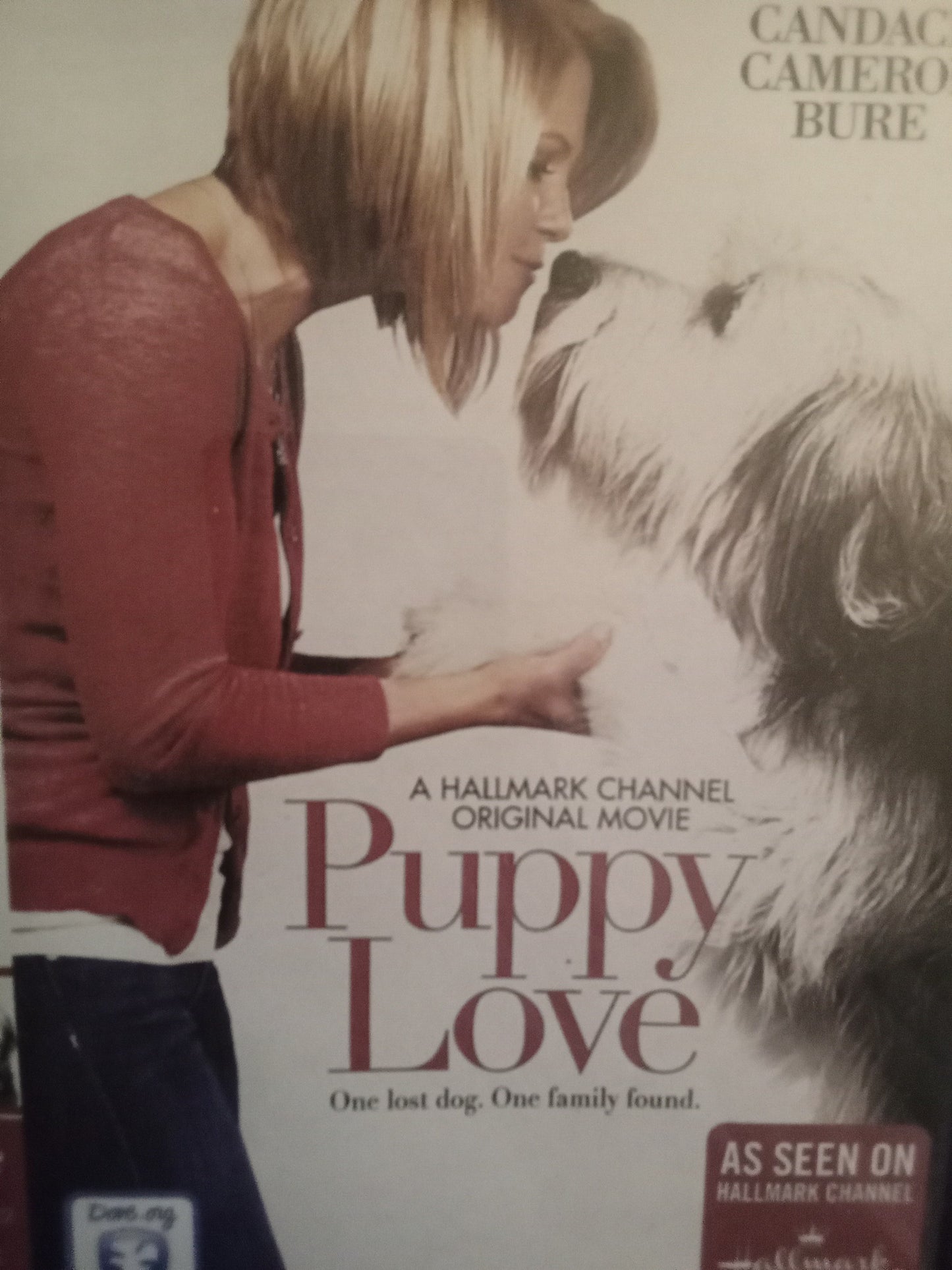 Puppy Love (2012) DVD with Candace Cameron Bure & Victor Webster in a DVD Case with cover art