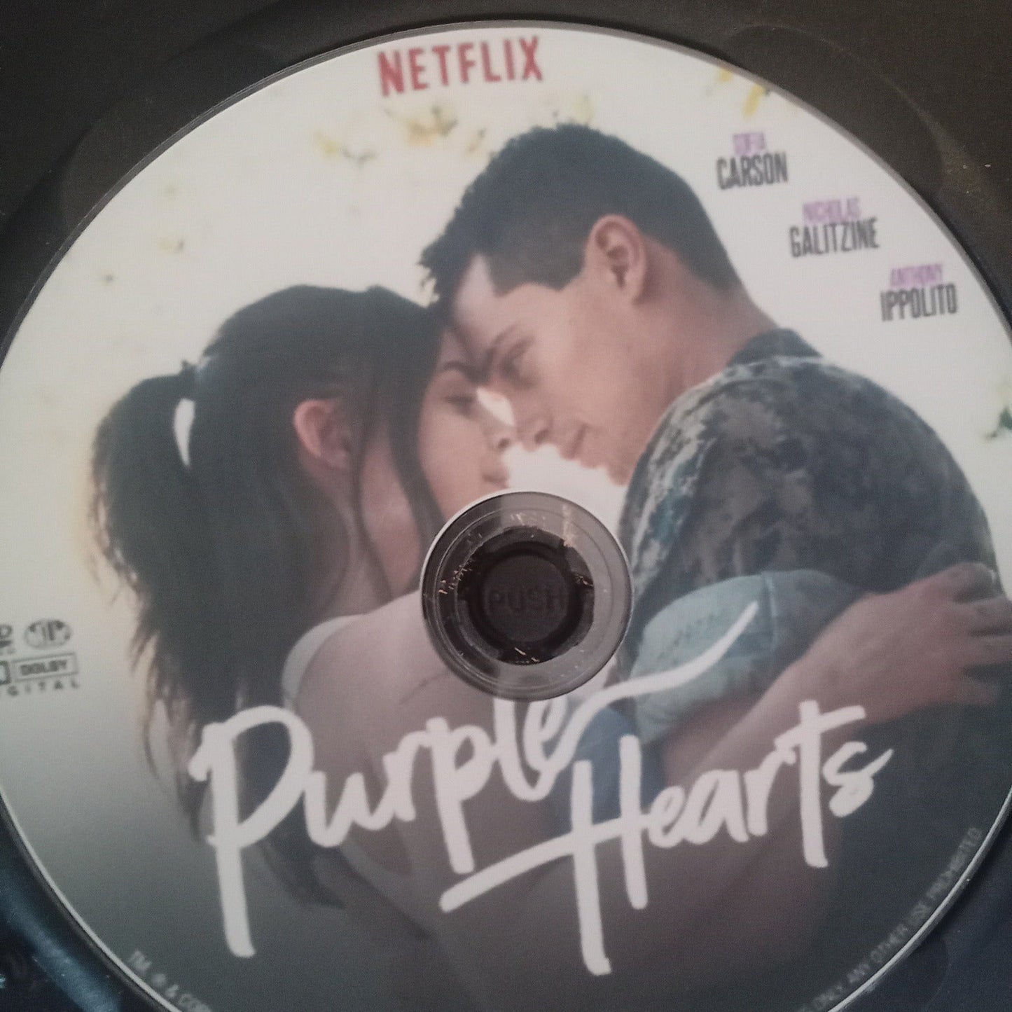 Purple Hearts (2022) DVD with Sofia Carson