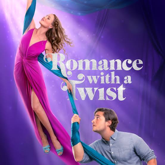Romance With a Twist (2024) DVD with Jocelyn Hudon in a DVD case with the cover art