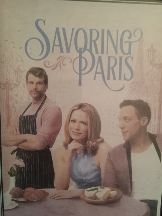 Savoring Paris (2024) DVD with Bethany Joy Lenz in a DVD Case with cover art