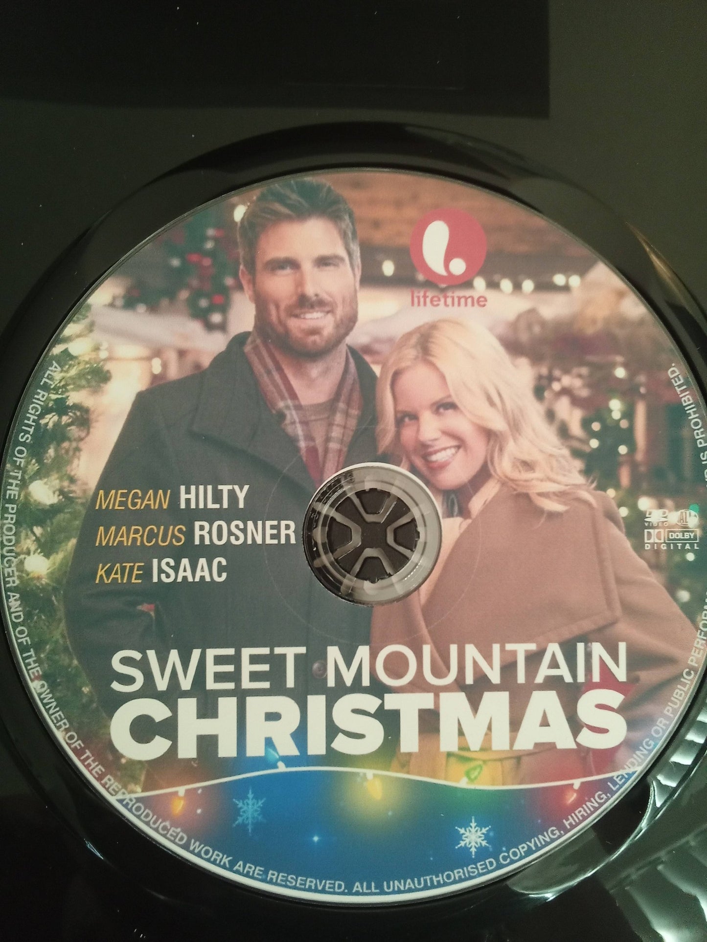 Sweet Mountain Christmas (2019) DVD with Megan Hilty & Marcus Rosner in a DVD CASE with COVER ART