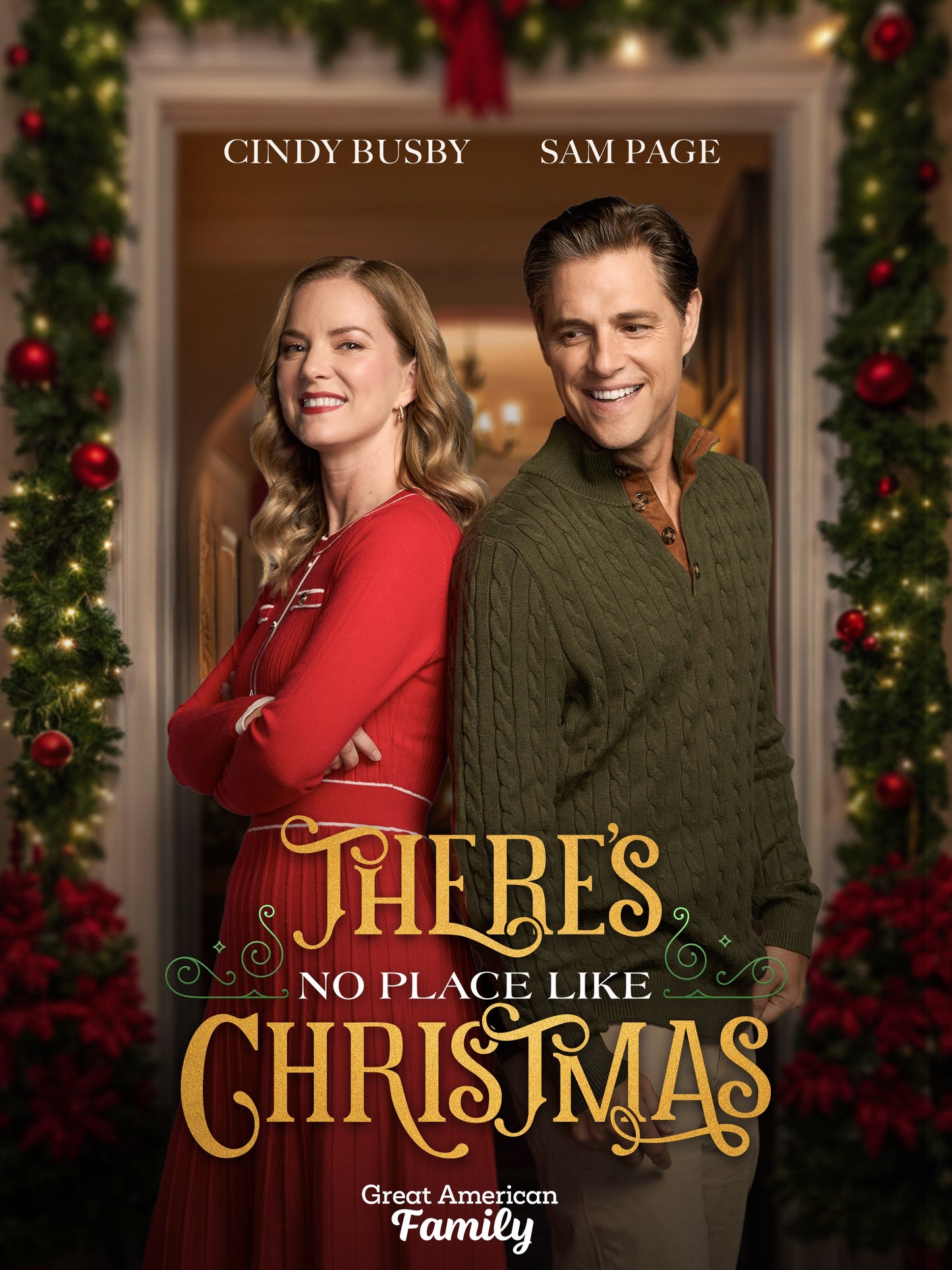 There's No Place Like Christmas (2025) DVD with Cindy Busby & Sam Page