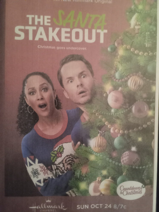The Santa Stakeout (2021) DVD with Tamera Mowry & Paul Campbell in a DVD CASE with COVER ART
