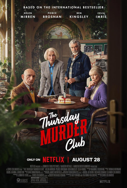 The Thursday Murder Club (2025) DVD with Pierce Bronson, Helen Mirren & Ben Kingsley **NEW**SALE