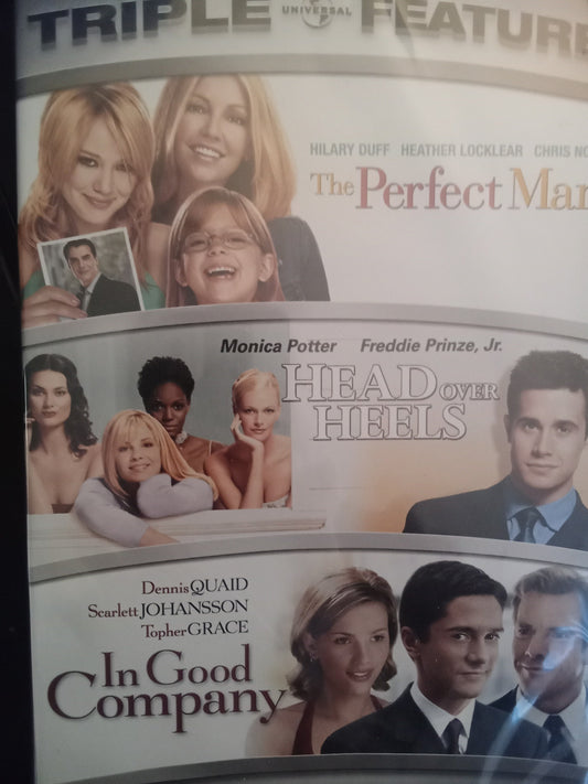 Triple Feature Rom Com (2025) DVD with 3 movies & Heather Locklear in a DVD case/shrink wrapped